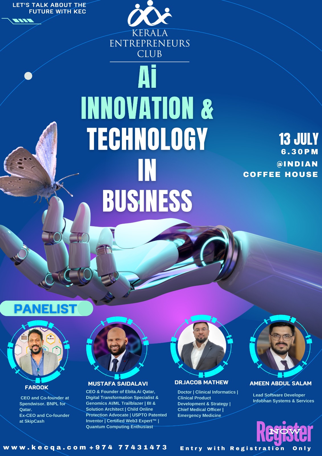 AmeenAbdulsalam is a part of ai innovation and technology in business poster.